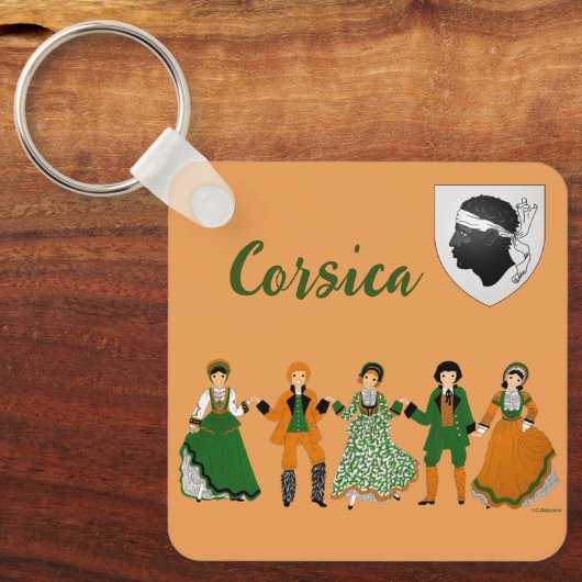 Folklore de CORSE Sleutelhanger (Voorkant)