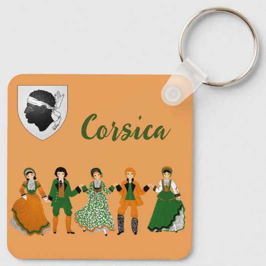 Folklore de CORSE Sleutelhanger (Achterkant)