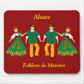 Folklore de Munster, Alsace, Frankrijk Muismat (Voorkant)