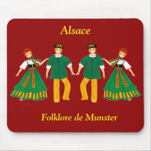 Folklore de Munster, Alsace, Frankrijk Muismat