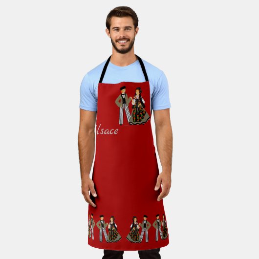 Folklore de Seebach, Elzas, Frankrijk Schort (Gedragen)