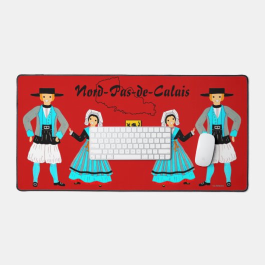 Folklore du Nord-Pas-de-Calais, Frankrijk Bureaumat (Keyboard & Muis)