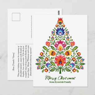 Folklore Enchantment: een op Lowicz geïnspireerde  Briefkaart