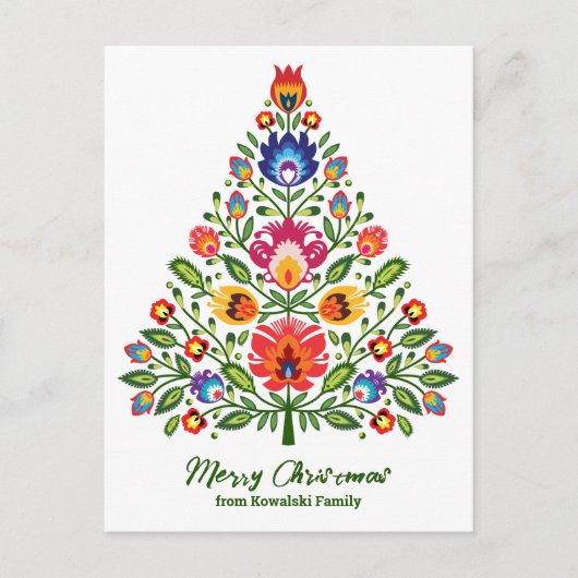 Folklore Enchantment: een op Lowicz geïnspireerde Briefkaart (Voorkant)