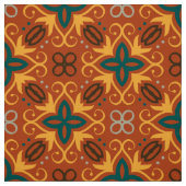 Folklore Ethnic Mosaic Pattern in Fall Colors Stof (Swatch)