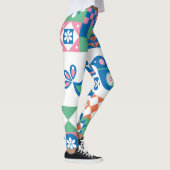 Folklore Floral Kaart: Scandinavisch design. Leggings (Rechts)