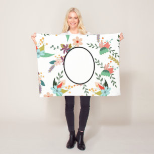 Folklore Florals   Personeel cadeaudecor Fleece Deken