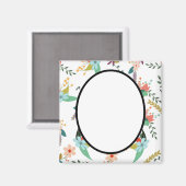 Folklore Florals | Personeel cadeaudecor Magneet (Voorkant / Achterkant)