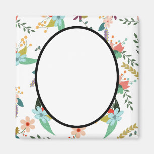 Folklore Florals   Personeel cadeaudecor Magneet