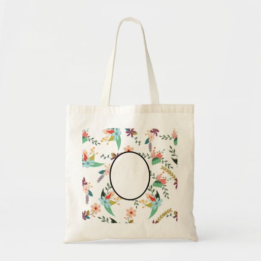 Folklore Florals | Personeel cadeaudecor Tote Bag (Voorkant)