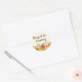  Folklore Flower Garden | geel Ronde Sticker (Envelop)