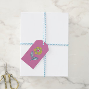 Folklore Flower Gift Label Cadeaulabel