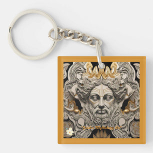 Folklore geïnspireerde Design Sleutelhanger