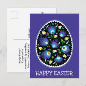 Folklore Happy Easter Briefkaart (Voorkant / Achterkant)