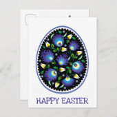 Folklore Happy Easter Briefkaart (Voorkant / Achterkant)