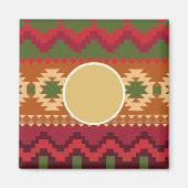 Folklore Nordic Pattern | Personeel cadeaudecor Magneet (Voorkant)