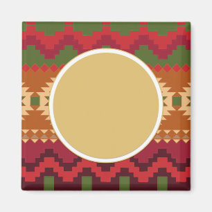 Folklore Nordic Pattern   Personeel cadeaudecor Magneet