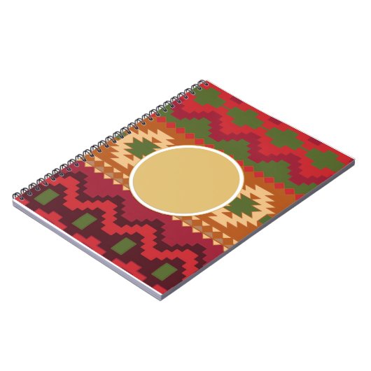 Folklore Nordic Pattern | Personeel cadeaudecor Notitieboek (Linkerzijde)