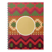 Folklore Nordic Pattern | Personeel cadeaudecor Notitieboek (Voorkant)