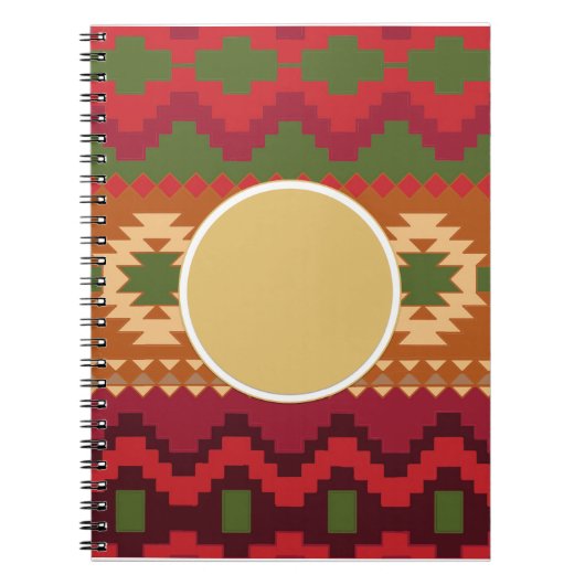 Folklore Nordic Pattern | Personeel cadeaudecor Notitieboek (Voorkant)