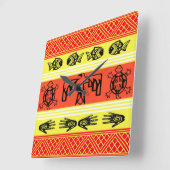 Folklore-ontwerp Vierkante Klok (Hoek)