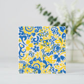 Folklore-patroon met Oekraïense vlaggeenkaart (Staand voorkant)