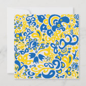 Folklore-patroon met Oekraïense vlaggeenkaart (Achterkant)