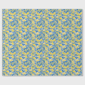 Folklore pattern with Oekrainian flag covu Cadeaupapier (Vlak)