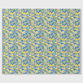 Folklore pattern with Oekrainian flag covu Cadeaupapier (Vlak)
