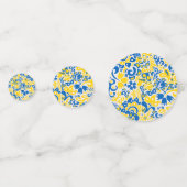 Folklore pattern with Oekrainian flag covu Confetti (Voorkanten)