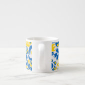 Folklore pattern with Oekrainian flag covu Espresso Kop (Achterkant)