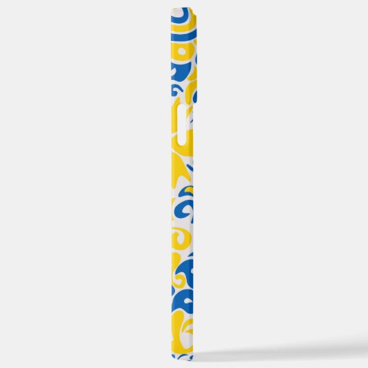 Folklore pattern with Oekrainian flag covu iPhone Hoesje (Rechterkant)