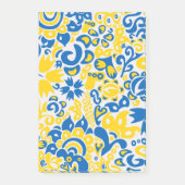 Folklore pattern with Oekrainian flag covu Post-it® Notes (Voorkant)