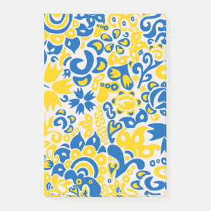 Folklore pattern with Oekrainian flag covu Post-it® Notes