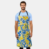 Folklore pattern with Oekrainian flag covu Schort (Gedragen)