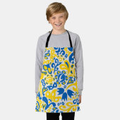 Folklore pattern with Oekrainian flag covu Schort (Gedragen)