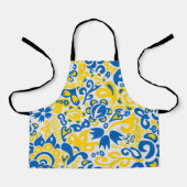 Folklore pattern with Oekrainian flag covu Schort (Voorkant)