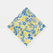 Folklore pattern with Oekrainian flag covu Servet (Hoek)