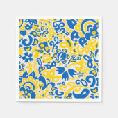 Folklore pattern with Oekrainian flag covu Servet (Voorkant)