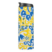 Folklore pattern with Oekrainian flag covu Thermosbeker (Geroteerd rechts)