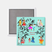 Folklores van Frankrijk Magneet (Voorkant / Achterkant)