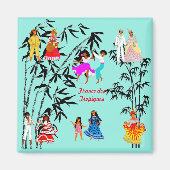 Folklores van Frankrijk Magneet (Voorkant)