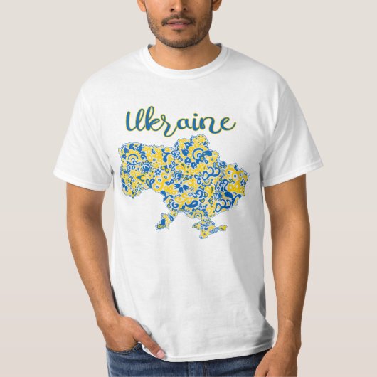 Folkloric Patrografie Oekraïne T-Shirt (Voorkant)