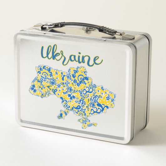 Folkloric Patroon and Ukraine typography Metal L. (Achterkant)