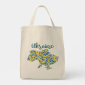 Folkloric pattern and Ukraine typography   Tote Bag (Achterkant)