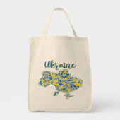 Folkloric pattern and Ukraine typography   Tote Bag (Voorkant)
