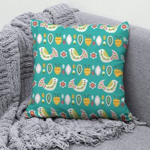 Folklorico Birds Pattern Kussen