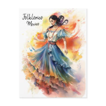 Folklorico Dance Mexico Briefkaart - Wereld van de