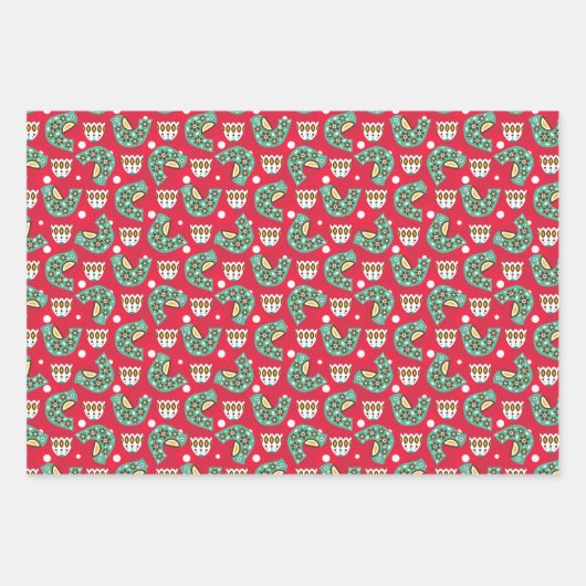 Folklorico Patroonset B Inpakpapier Vel (Voorkant 3)