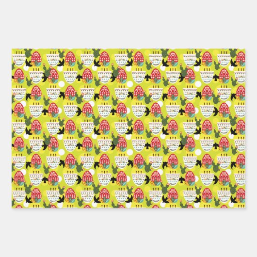 Folklorico Patroonset B Inpakpapier Vel (Voorkant 2)